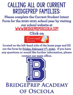Current Student Intent Form